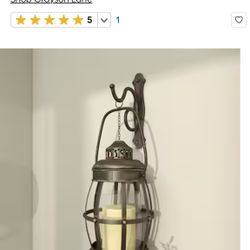 2 Candle Metal Sconce Candle Holder