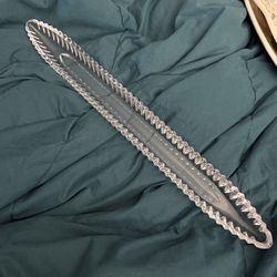 Bombay Glass Relish Dish – Long Clear Serving Tray – Vintage Style Celery Dish – Elegant Entertaining Piece