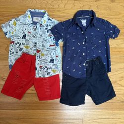 summer set of a shirt and shorts