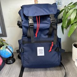 Topo Designs Rover Tech Backpack Blue Commuter Travel Bag