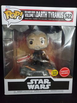 Funko Pop! Star Wars Deluxe: Red Saber Series Volume 1 #522 Darth Tyranus Gamestop Exclusive 
