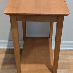 2-Tier Wood Side Table 