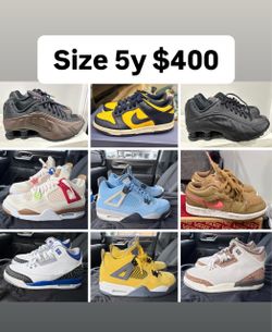 Jordan’s and Nikes size 5y all for $400