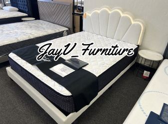 New Queen Bed Frame With Mattress 