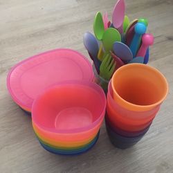 Plates, Bowls, Cups And Utensils 