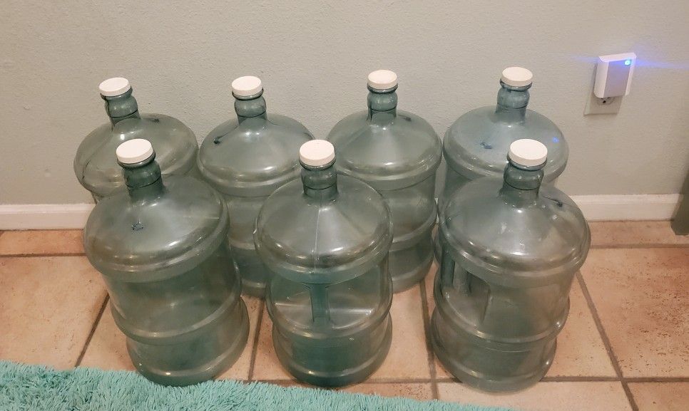 7 Three Gallon Water Bottles