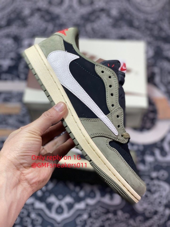 Travis Scott x Air Jordan 1 Low OG SP 'Black Olive'