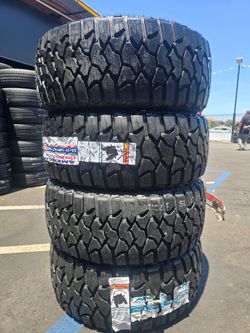 4 NEW TIRES 33x12.50R17 LT ROAD STAR RT   45k  Miles Warranty $800  PLUS TAX 🐝 🛞 FREE INSTALLATION 🐝 🛞