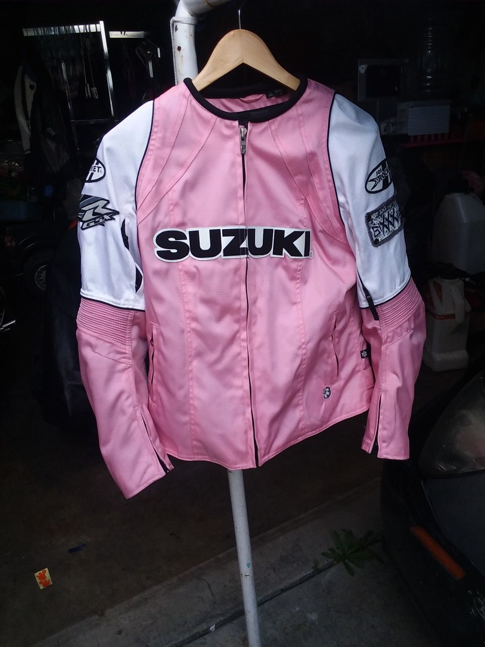Women's original Suzuki motorcycle jacket size large $35