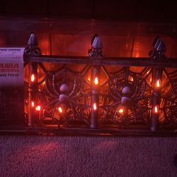 Halloween Spider Light Up  Spider Pathway Fence