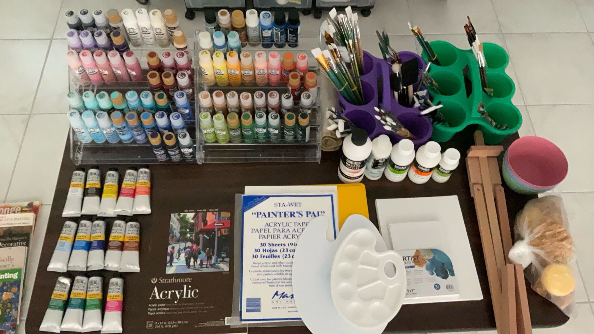 Acrylic Paints, Brushes, Everything You Need To Start Painting With Acrylics