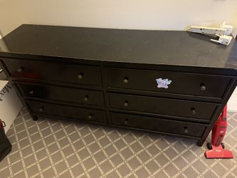 Wood Dresser 6 Drawers 