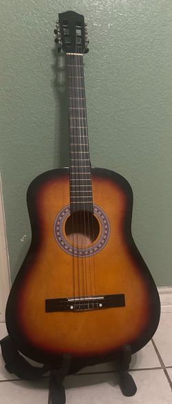 Classical Acoustic Guitar 6-String Full Size Right-Handed Brown Wood 19 Frets