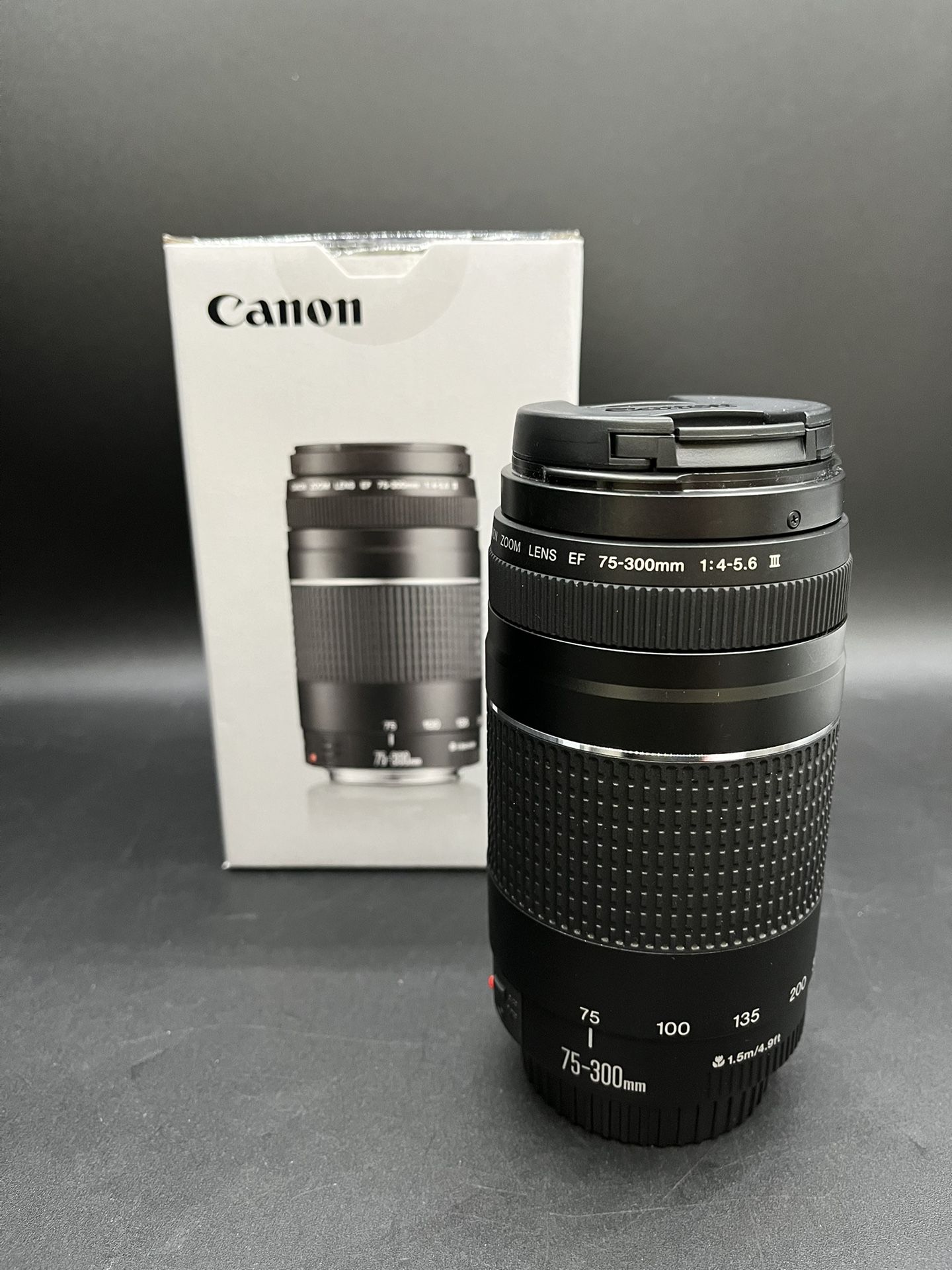 Canon EF 75-300mm f/4-5.6 III Telephoto Zoom Lens Original Box *5741