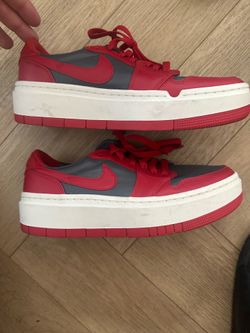 Air Jordan 1 Elevate Low in the "UNLV" (Dark Grey/Varsity Red-Sail)