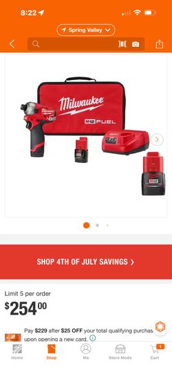 NEW Milwaukee 2551-22 M12 FUEL SURGE 1/4" Hex Hydraulic Driver Kit
