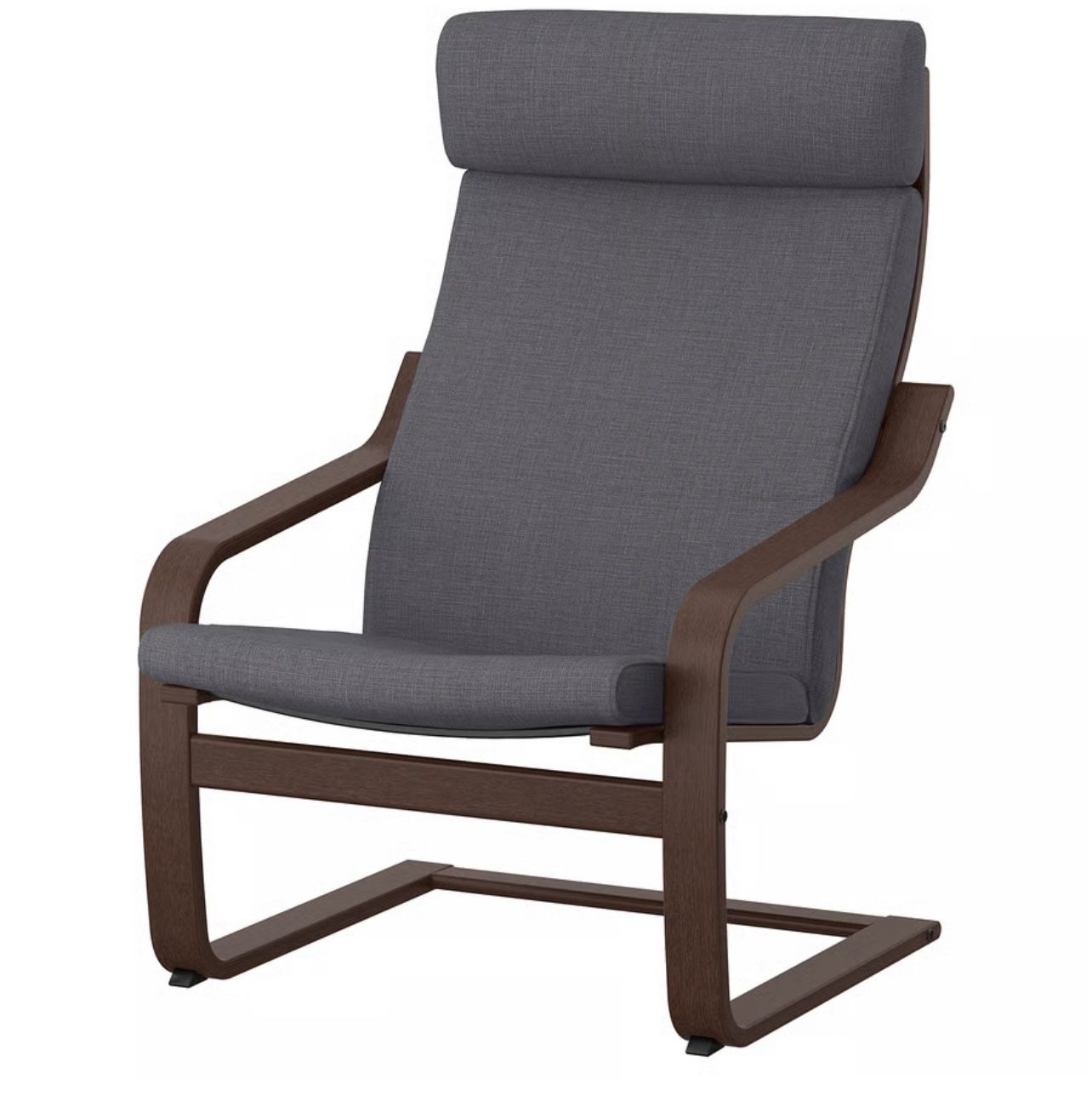 Armchair, brown/Skiftebo dark gray