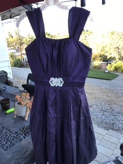 Dark purple formal dress