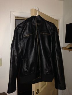 Guess Leather Jacket XL