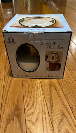 Yankee candle shade and plate set