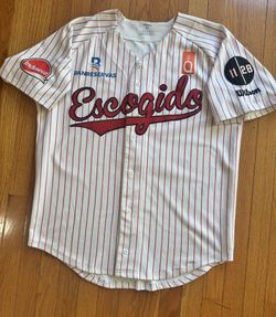 2023 Junior Lake Leones Del Escogido Dominican Winter League Game Worn Jersey Size Large