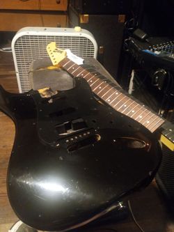2 guitar neck and strat body 40 bucks