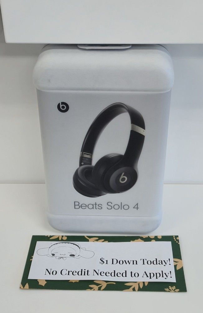 Beat Solo 4 True Wireless On Ear Headphones Brand New - Payments Available - Pay $1 Down To take It home