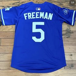 Freeman blue jersey