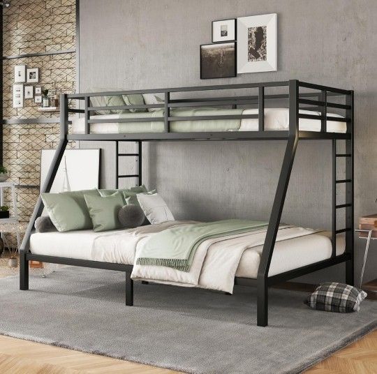 Twin XL Over Queen Size Bunk Bed