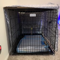 Dog Kennel With Cover 30 in Wide By 48 in Long 