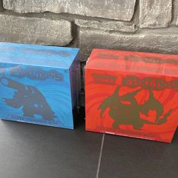 Evolutions Elite Trainer Boxes Pokemon Charizard And Blastoise Red Blue
