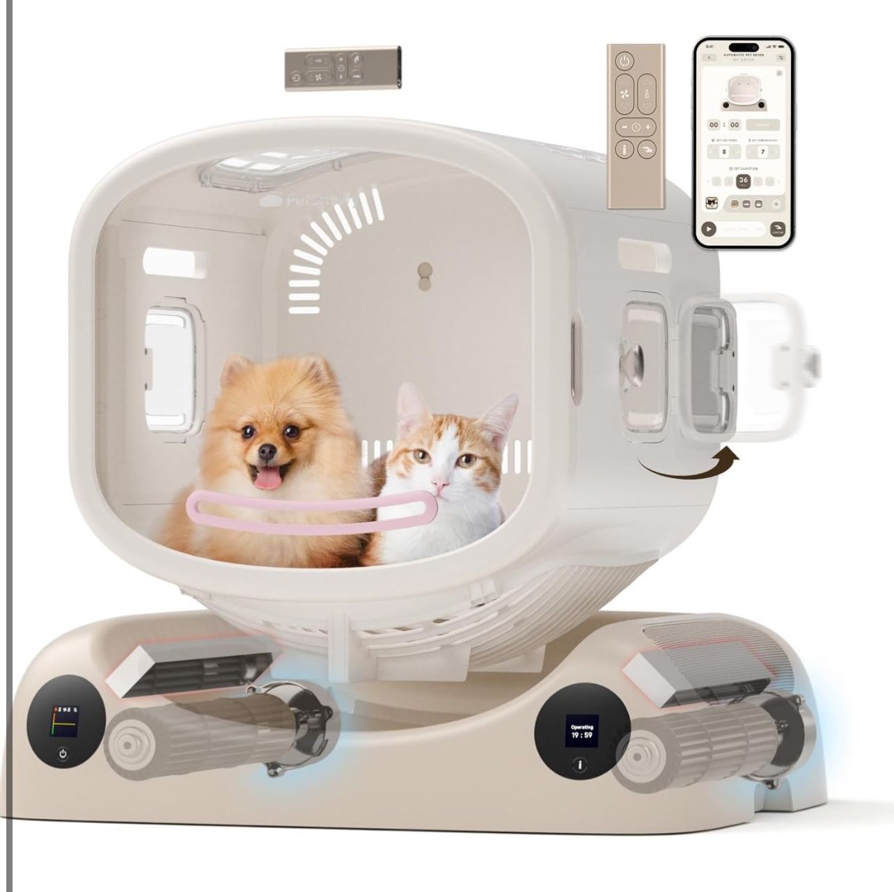 Brand New In The Box- Pet Dryer Box - Safe Modular Design, 80L Large Space, Smart Temperature & App Control, 5 Sides Efficient Airflow, Ultra Quiet Ca