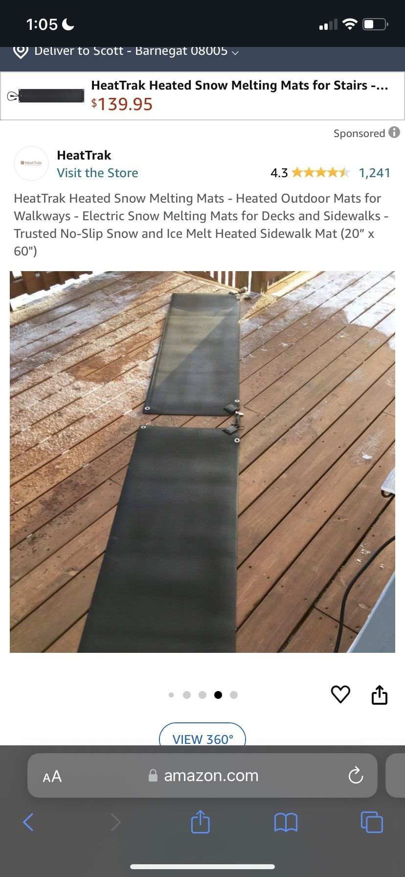 Heat track mats (Snow melting Mats) (3 Mats)