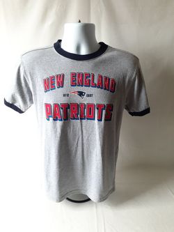 New England Patriots boys gray short-sleeve T-shirt size L