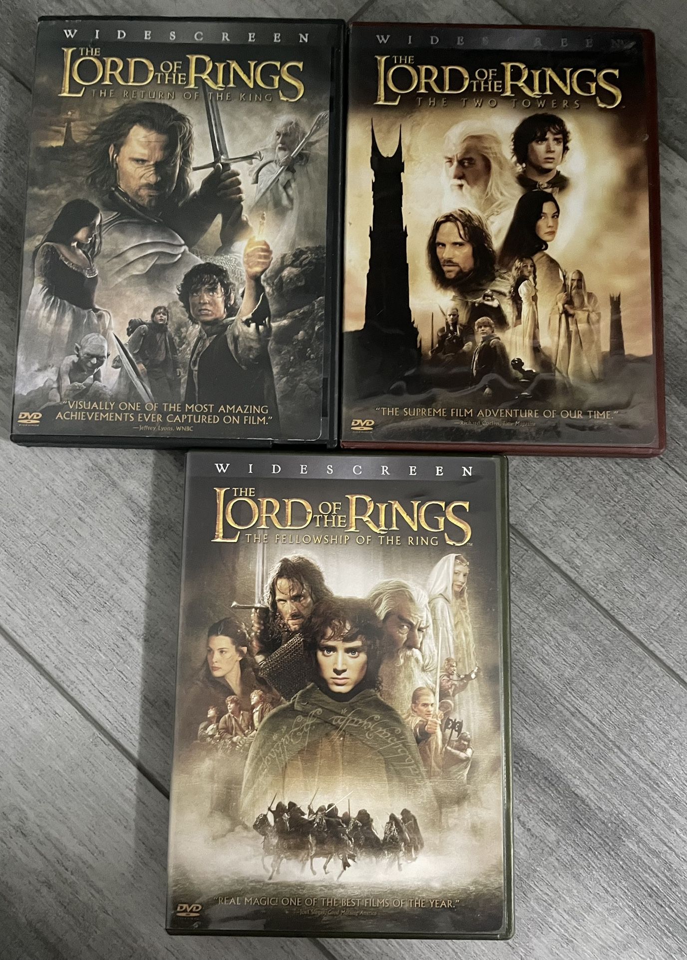 Lord Of The rings DVDs- 3