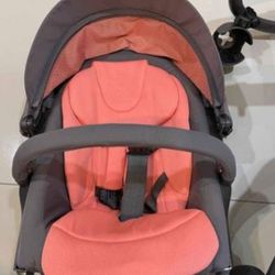 Stokke Xplory  stroller, Orange, USED, with Attachments
