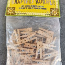 50 Mini Clothes Pins