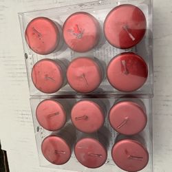 Red Votive Unscented Candles