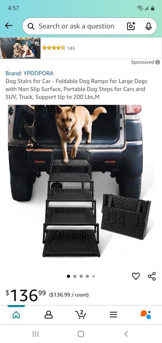 DOG STAIRS FOR CARS ,FOLDABLE DOG RAMP