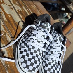 Vans Checkered Shoes Size 6