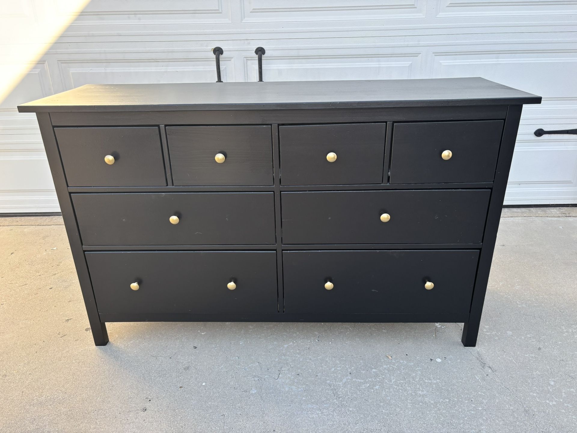 8 Drawer Black Dresser 