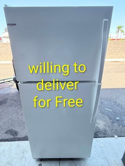 Whirlpool Refrigerator 18 cuft (Dimensions:30" w 30" D 66" h