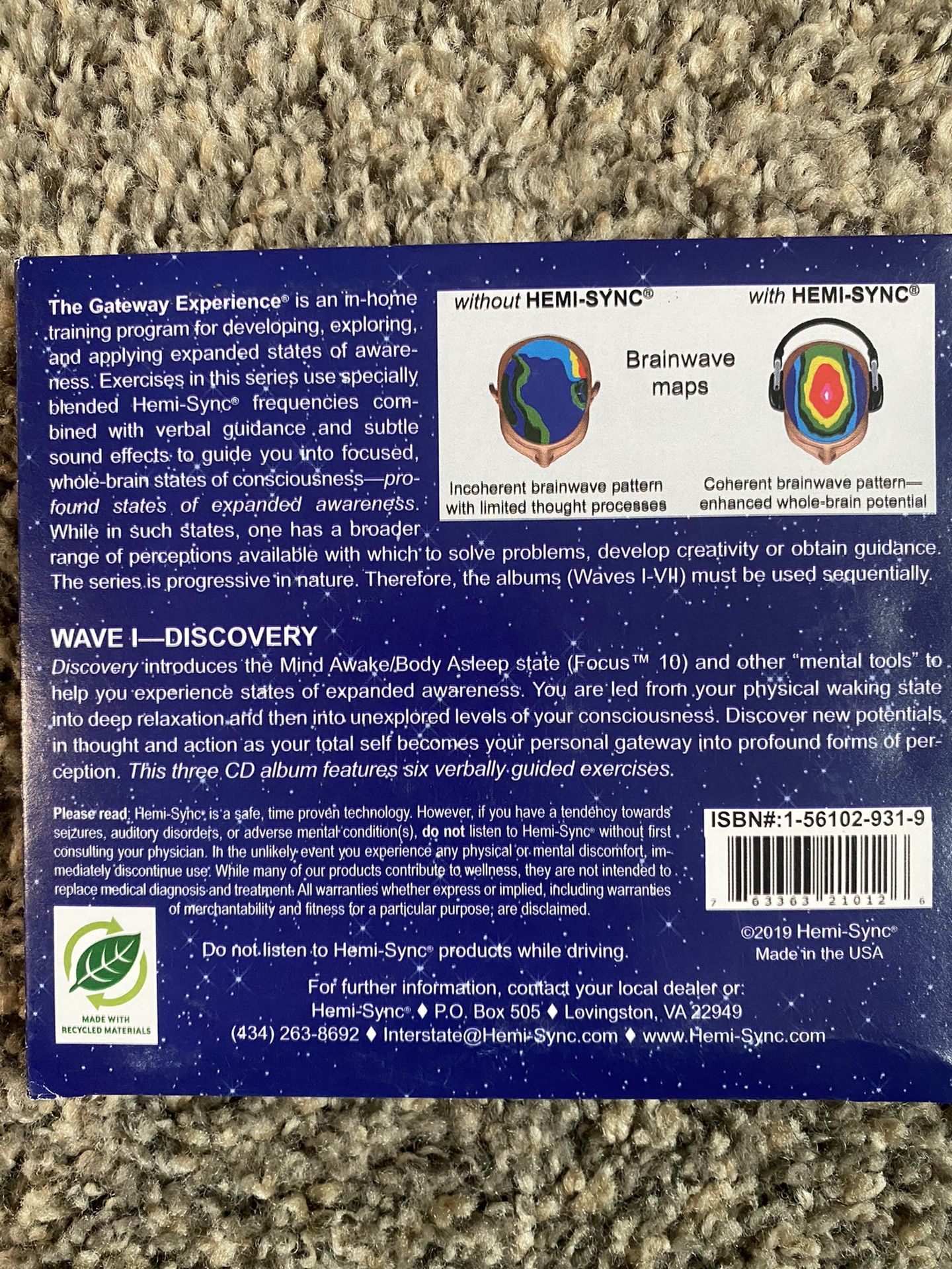 The Gateway Experience (Complete Set) HEMI-SYNC Meditation, Astral Projection, and Out of Body.