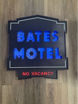 Bates Motel Light Up Sign
