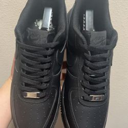 Nike Air Force 1s “Black” Size 10 Men’s