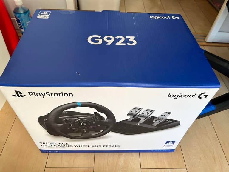 Logitech G923 Racing Wheel and Pedal Set.