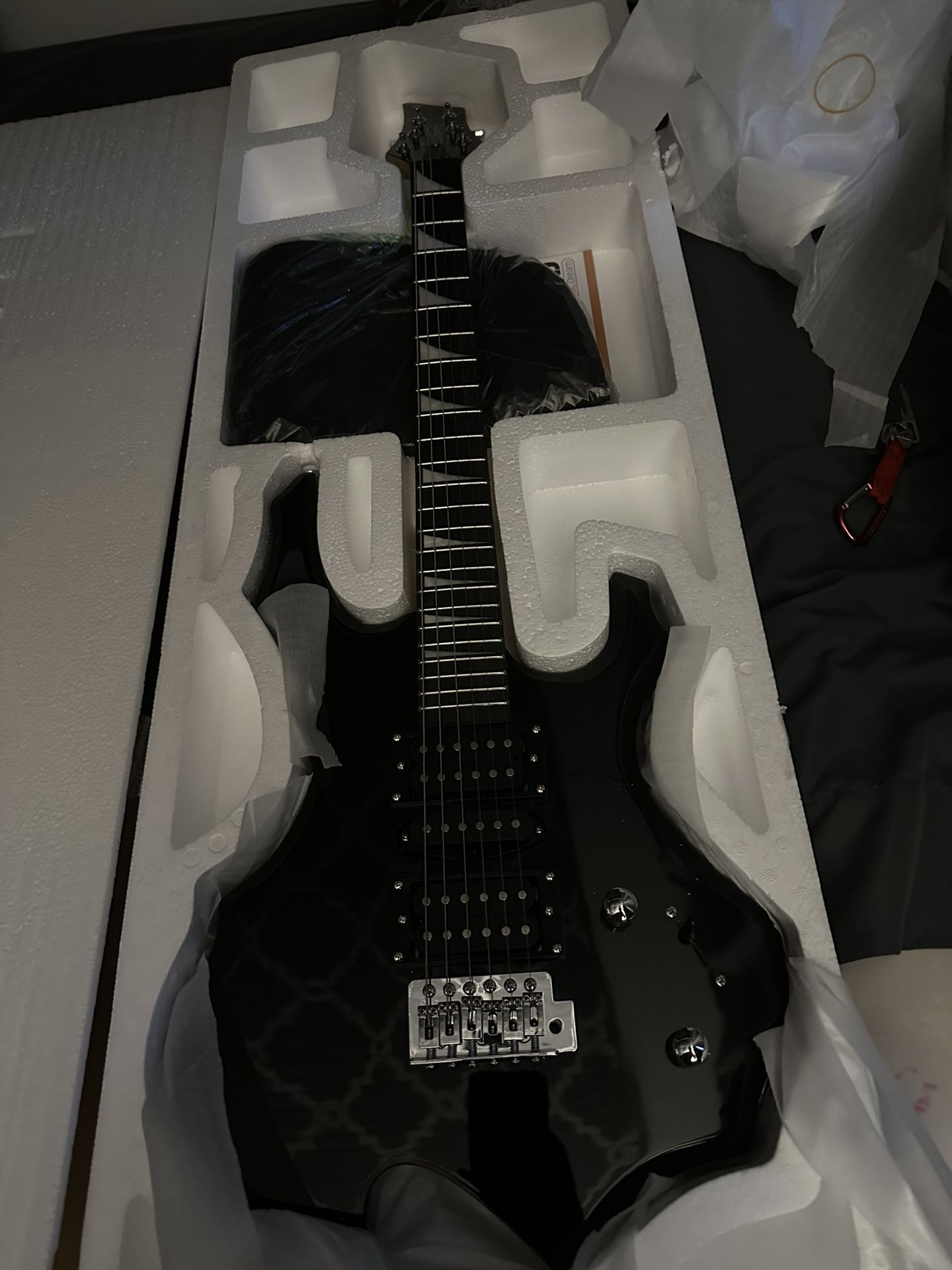 MOTOOS Burning Fire Electric Guitar