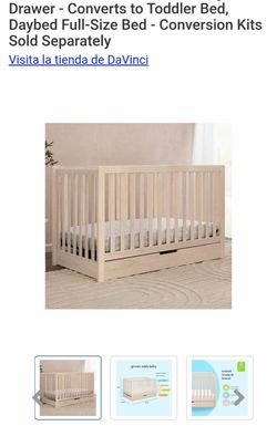 Colby 4-in-1 Convertible Mini Crib with Trundle