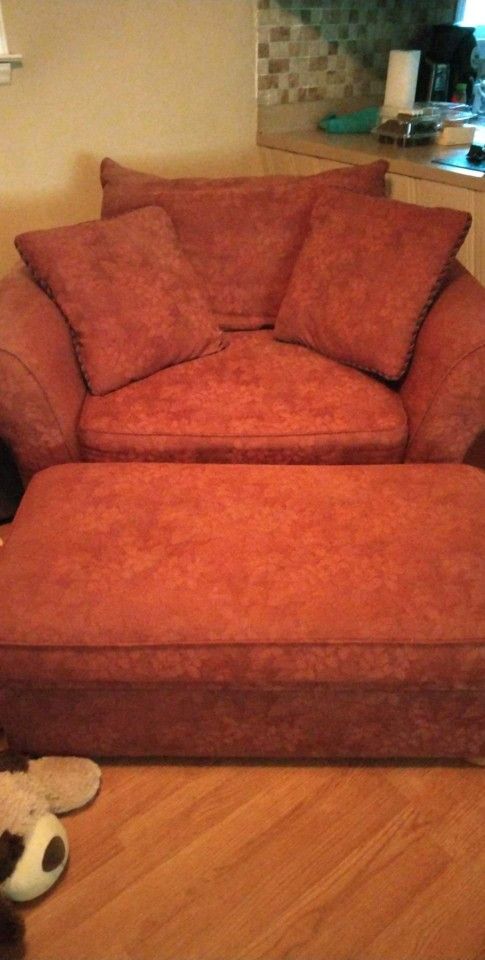 Big Nice Chair And Ottoman