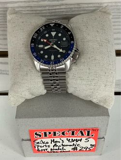 Seiko Men’s 43mm 5 Sport Automatic GMT Watch Like New